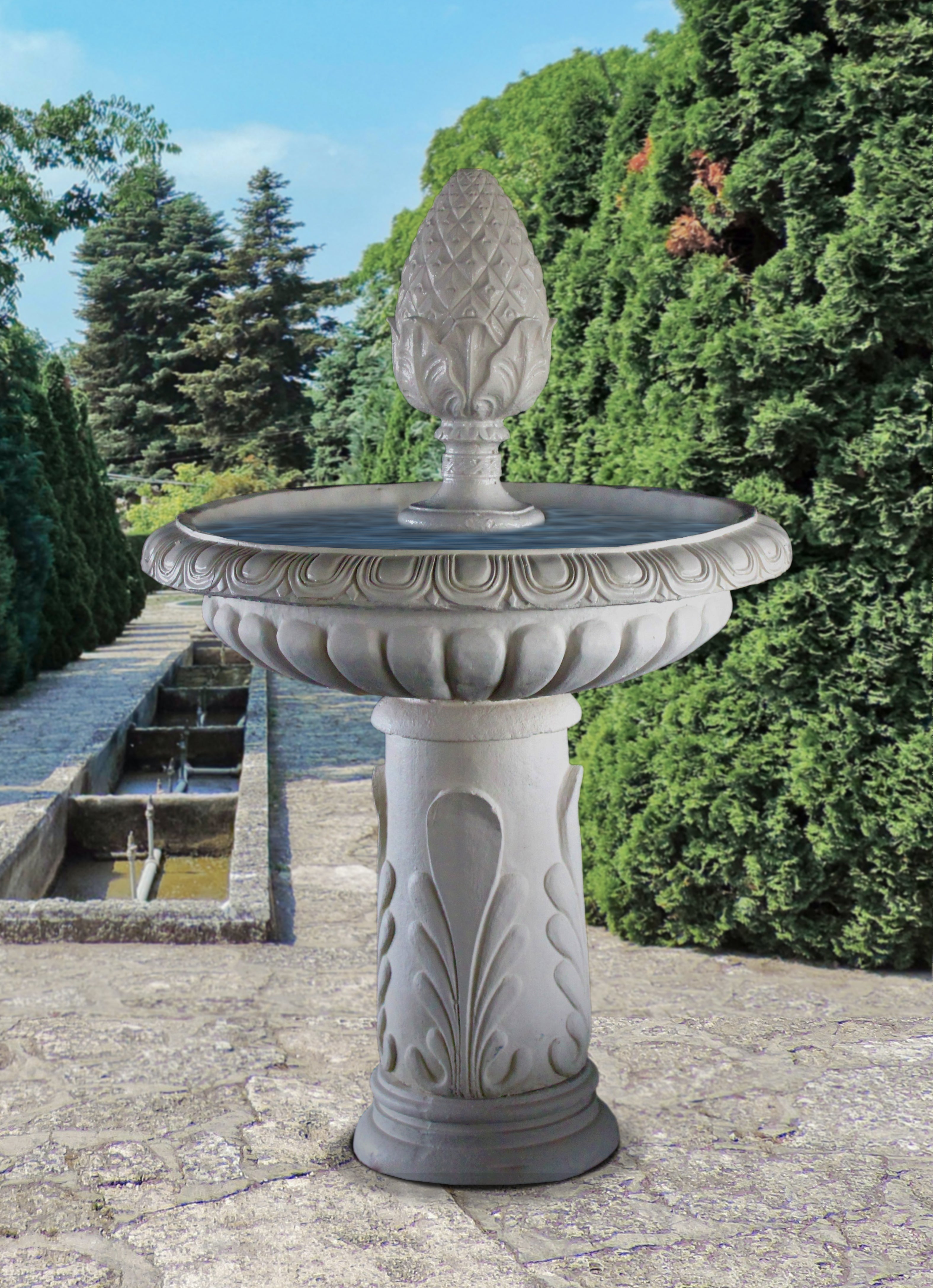 BELLUVE_WATER_FOUNTAIN - Cast Stone International 