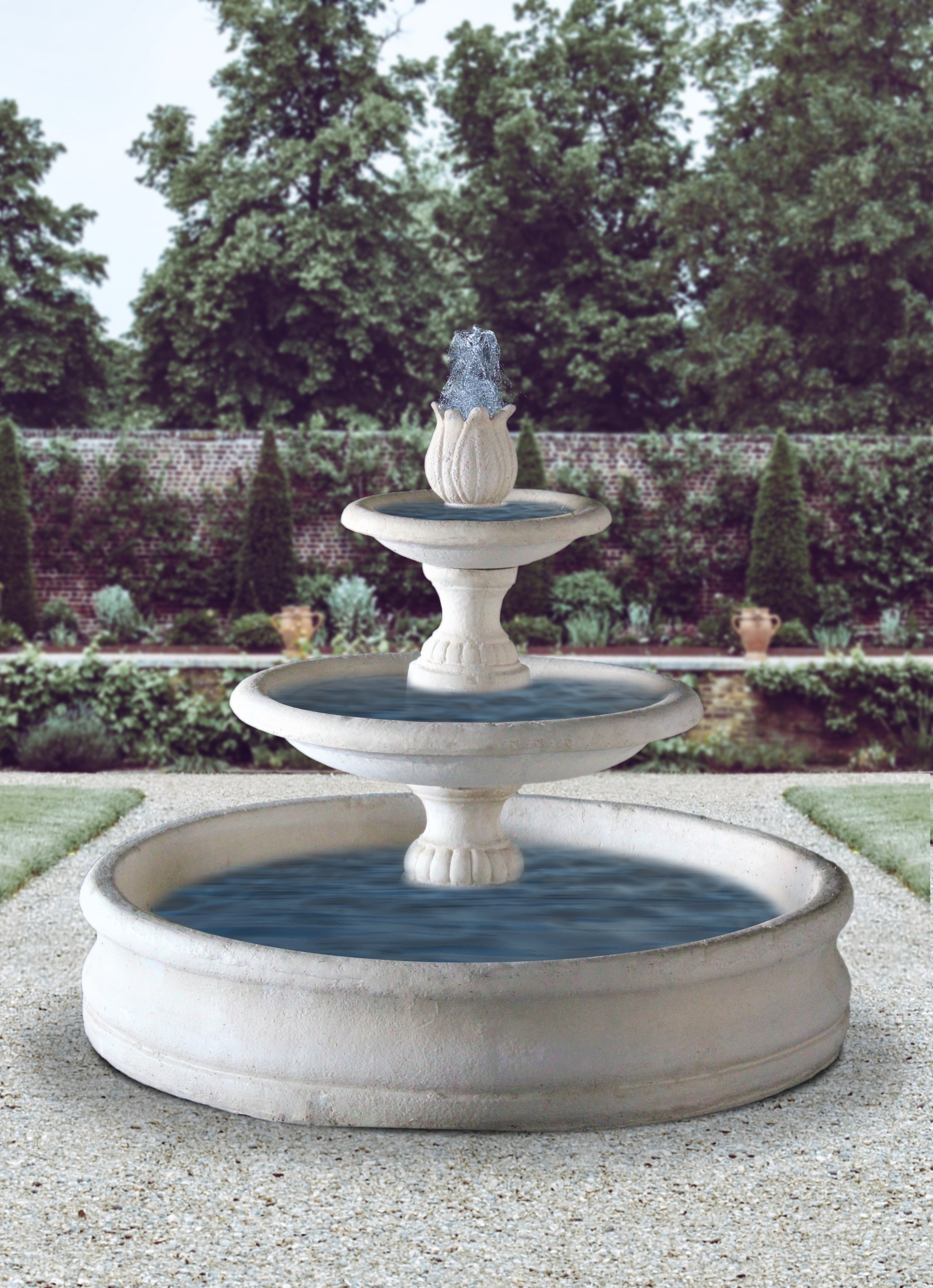CHARLOTTE_2_TIER_WATER_FOUNTAIN - Cast Stone International 