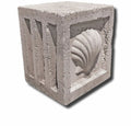 FLUTED_SHELL_PEDESTAL - Cast Stone International 