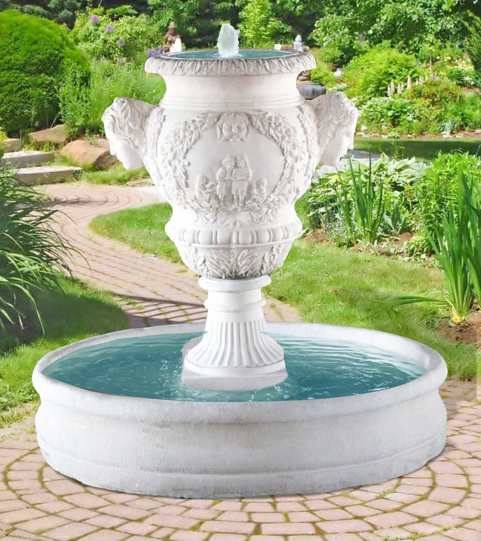 ITALIAN_2_FACED_FOUNTAIN - Cast Stone International 