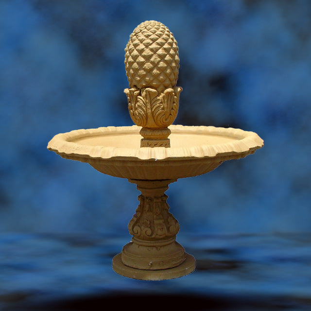MARATEA_W_BIG_PINEAPPLE_WATER_FOUNTAIN_1 - Cast Stone International 