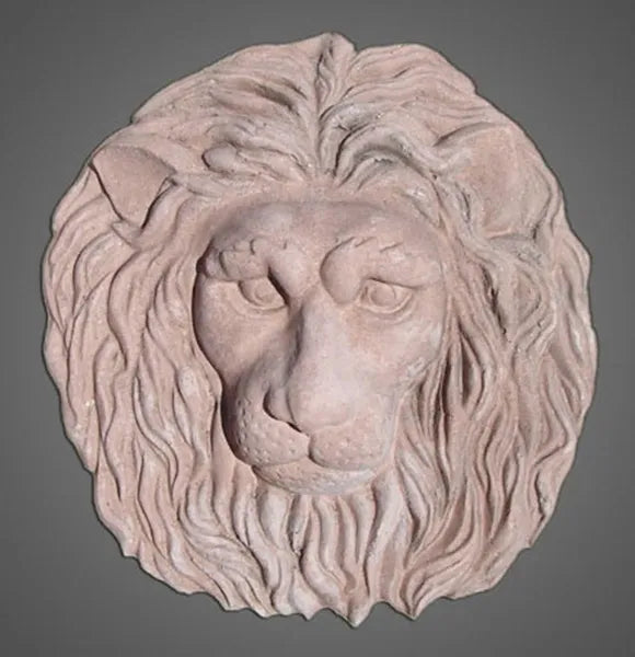 MediumLionHeadPlaque - Cast Stone International 