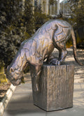 PANTHERS_PASSAGE_BRONZE_STATUE - Cast Stone International 
