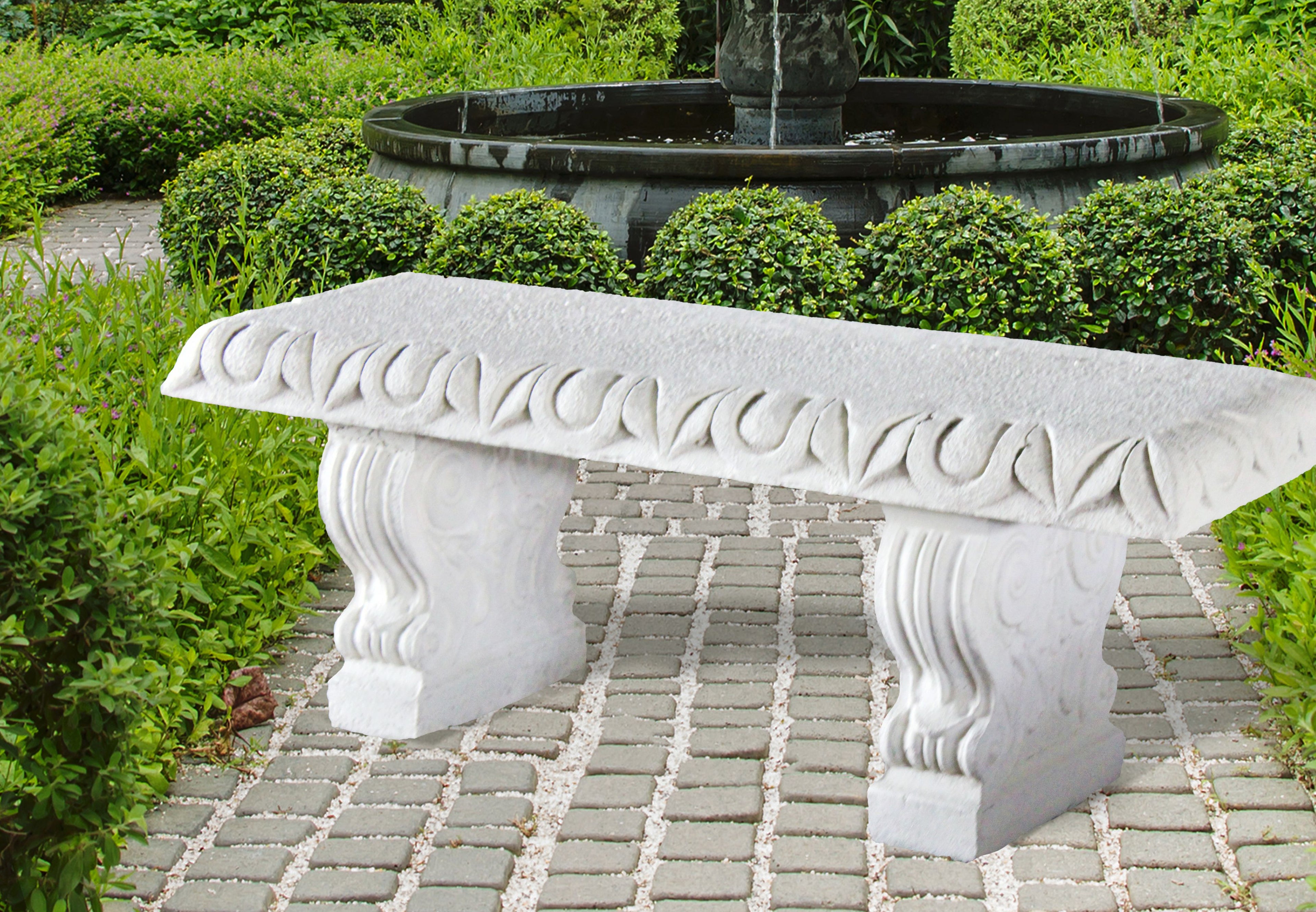 PARK_AVE_BENCH - Cast Stone International 