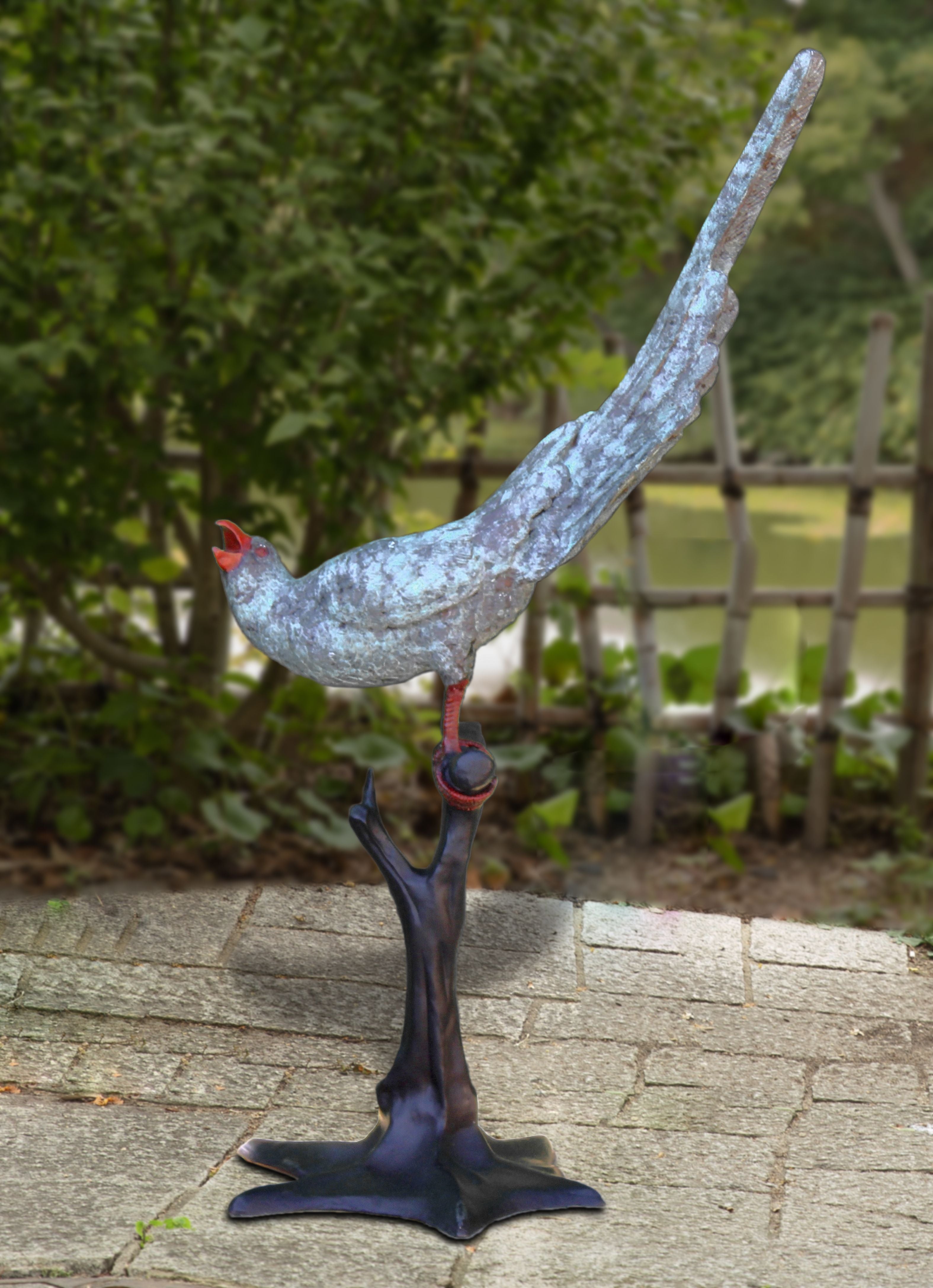 PAROT_SOUNDS_BRONZE_STATUE - Cast Stone International 