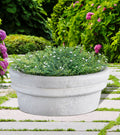 SHALLOW_FLOWER_POT - Cast Stone International 