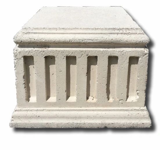 SQUARE_FLUTED_PEDESTAL - Cast Stone International 
