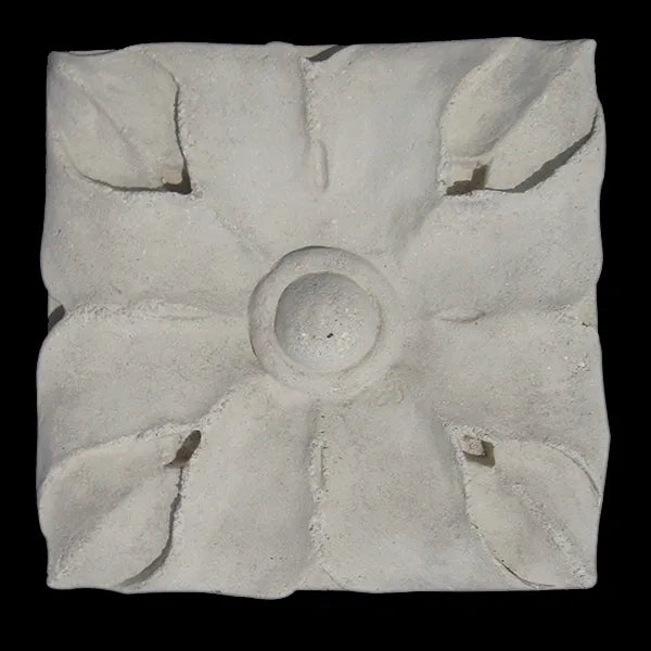 SquareFlowerWallPlaque2 - Cast Stone International 