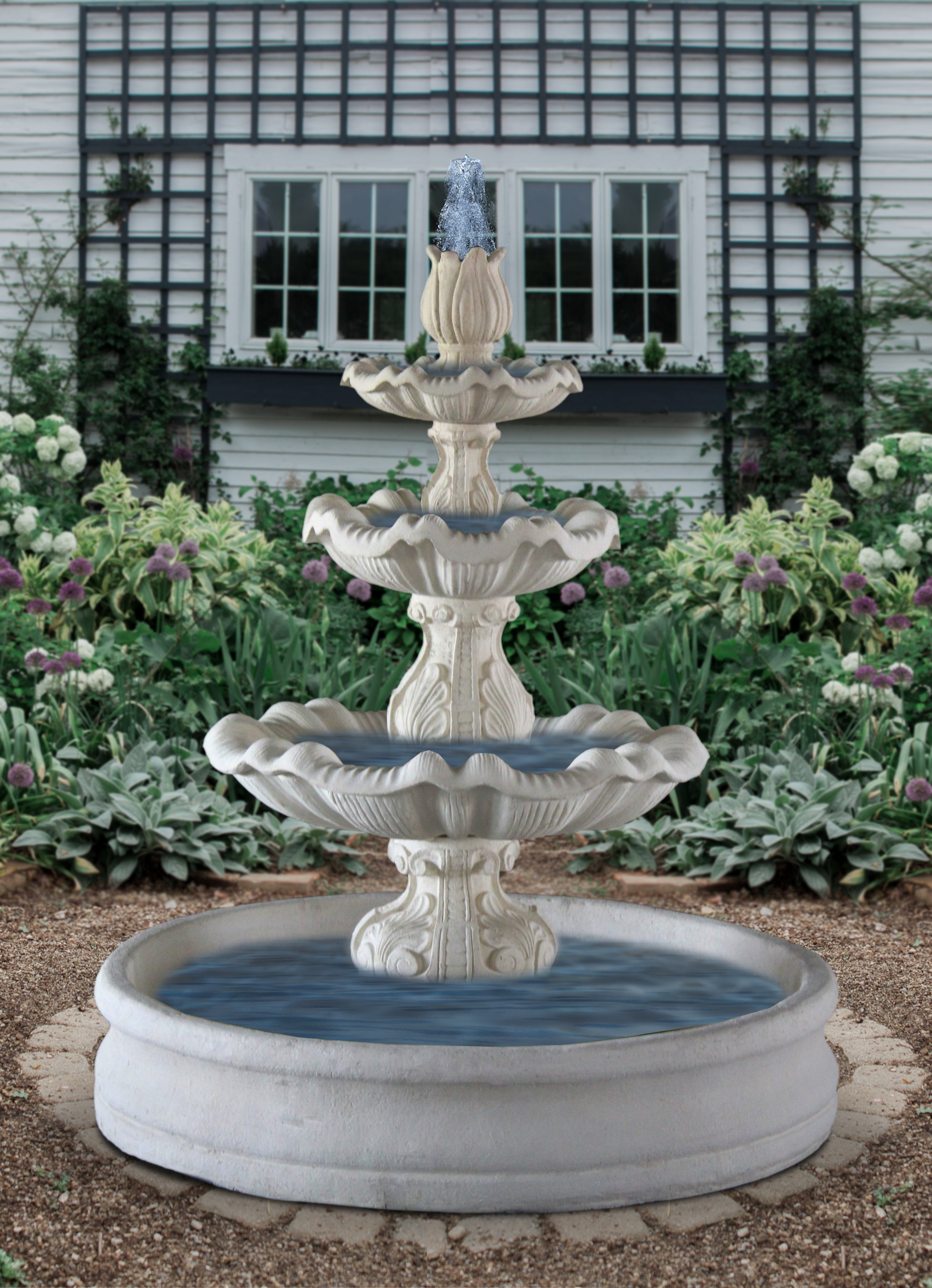 WELLINGTON_WATER_FOUNTAIN - Cast Stone International 